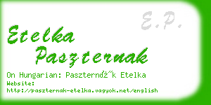 etelka paszternak business card